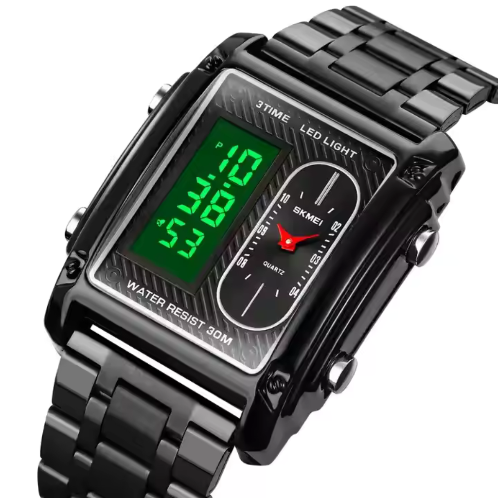 Premium Quality Waterproof Digital Unique Men Chrono Relogio Fashion Electronic Stainless Steel Watches