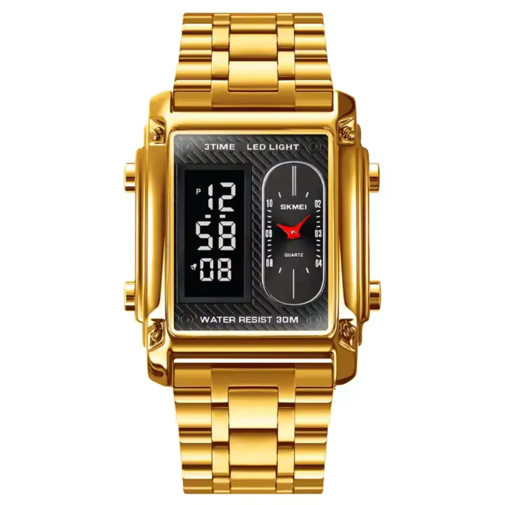 Premium Quality Waterproof Digital Unique Men Chrono Relogio Fashion Electronic Stainless Steel Watches