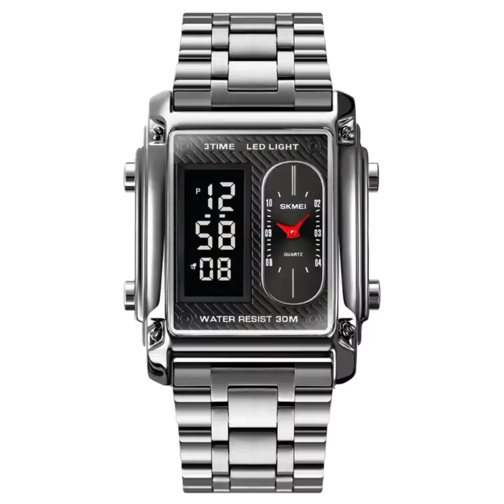 Premium Quality Waterproof Digital Unique Men Chrono Relogio Fashion Electronic Stainless Steel Watches