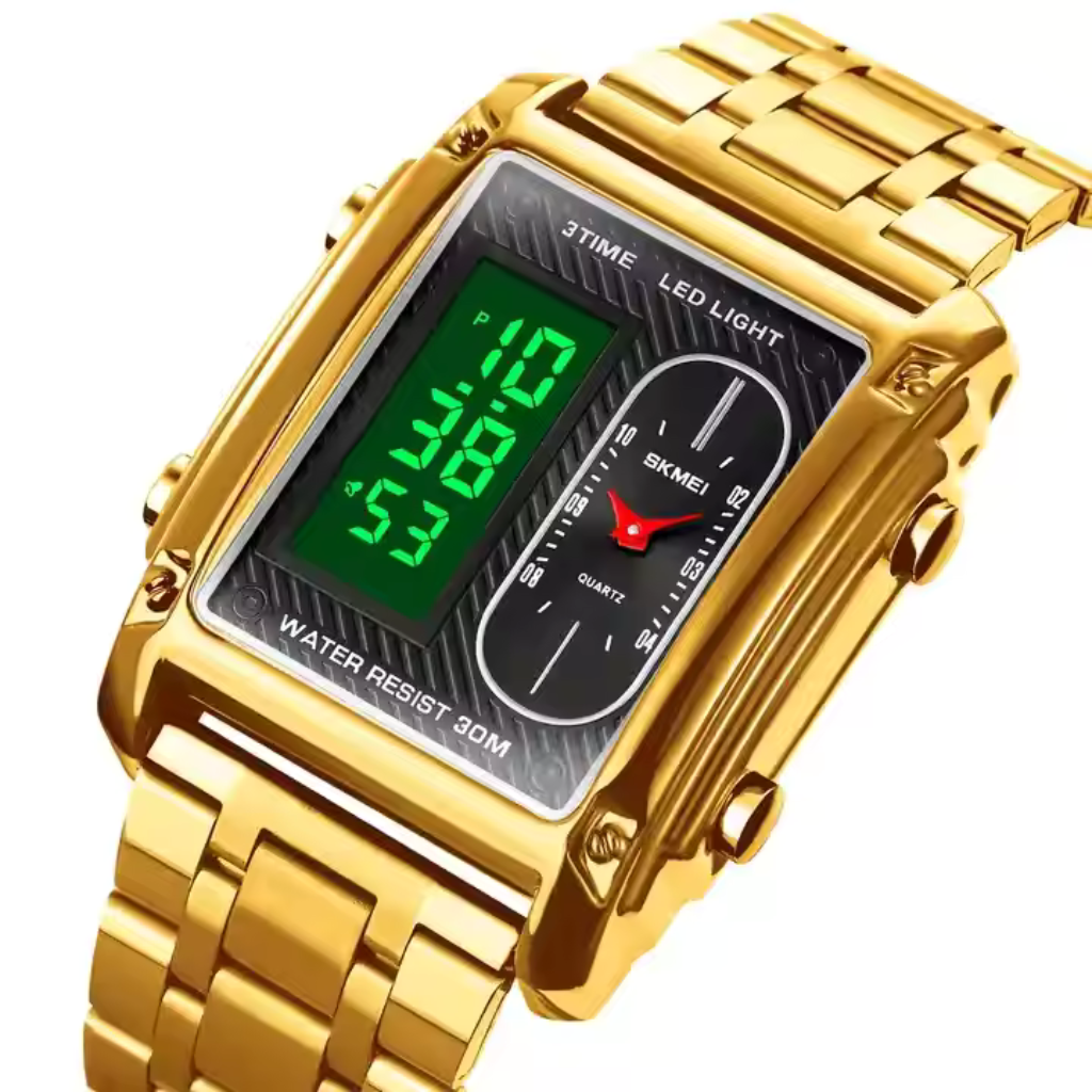 Premium Quality Waterproof Digital Unique Men Chrono Relogio Fashion Electronic Stainless Steel Watches